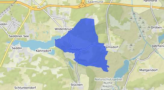 Bodenrichtwertkarte Michendorf Fresdorf