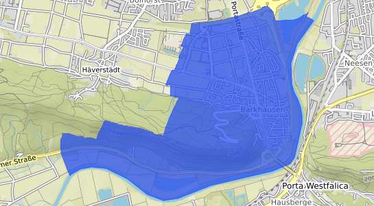 Bodenrichtwertkarte Minden Barkhausen