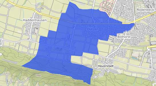 Bodenrichtwertkarte Minden Dützen
