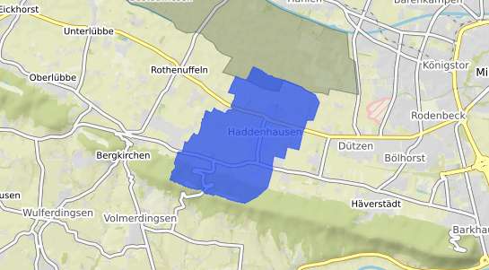 Bodenrichtwertkarte Minden Haddenhausen