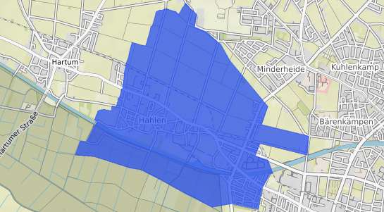 Bodenrichtwertkarte Minden Hahlen