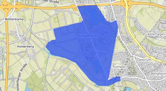 Bodenrichtwertkarte Moers Schwafheim