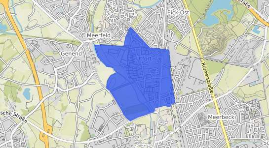 Bodenrichtwertkarte Moers Utfort