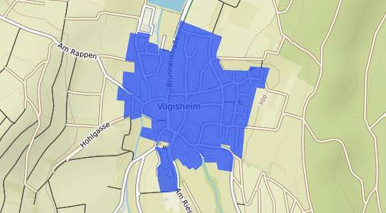 Bodenrichtwertkarte M&uuml;llheim (Baden) V&ouml;gisheim