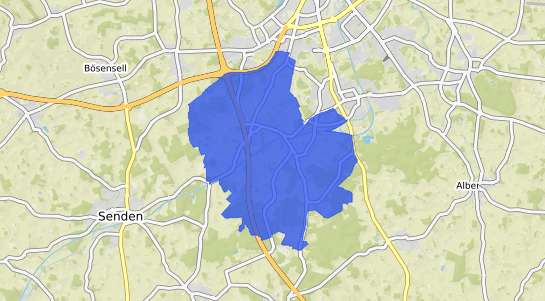 Bodenrichtwertkarte M&uuml;nster Amelsb&uuml;ren