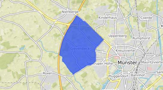 Bodenrichtwertkarte M&uuml;nster Gievenbeck