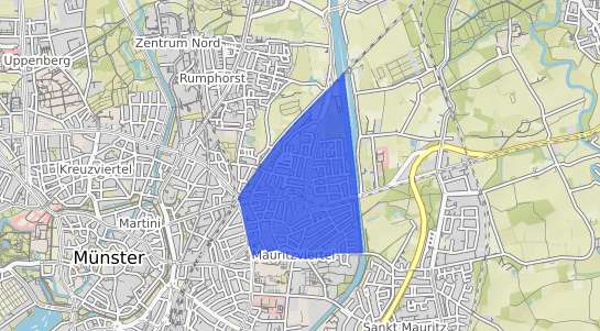 Bodenrichtwertkarte M&uuml;nster Mauritz