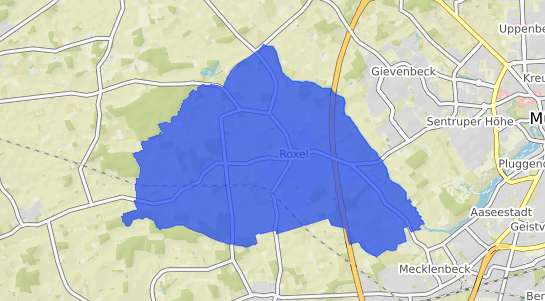 Bodenrichtwertkarte M&uuml;nster Roxel