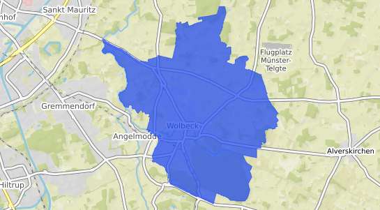 Bodenrichtwertkarte M&uuml;nster Wolbeck