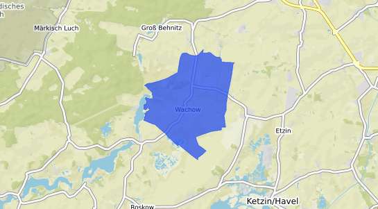 Bodenrichtwertkarte Nauen Wachow