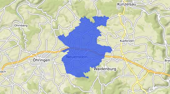 Bodenrichtwertkarte Neuenstein Neuenstein