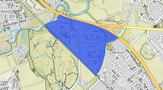 Bodenrichtwertkarte Neuss Erfttal