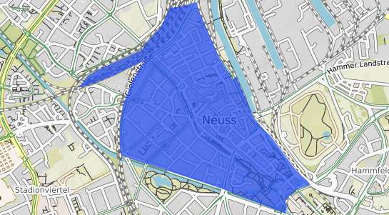 Bodenrichtwertkarte Neuss Innenstadt
