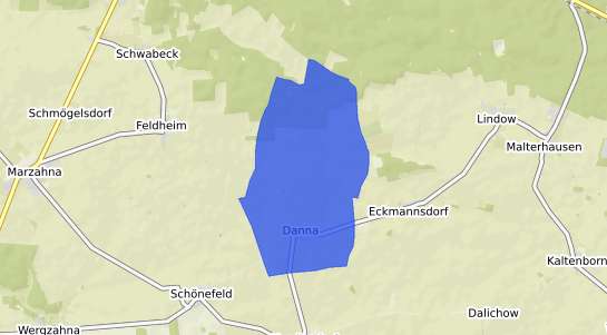 Bodenrichtwertkarte Niederg&ouml;rsdorf Danna