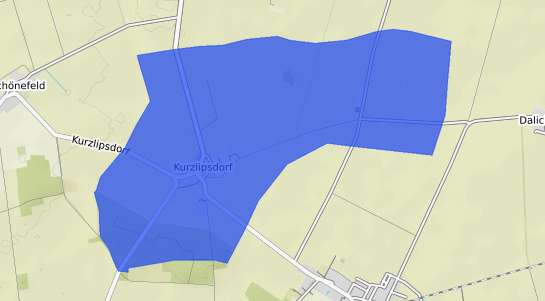 Bodenrichtwertkarte Niederg&ouml;rsdorf Kurzlipsdorf
