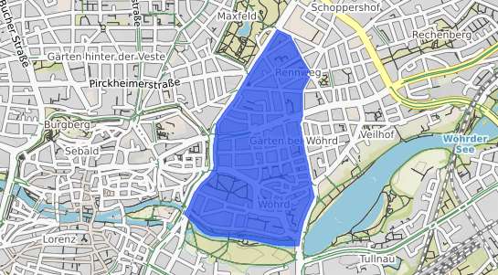 Bodenrichtwertkarte N&uuml;rnberg W&ouml;hrd