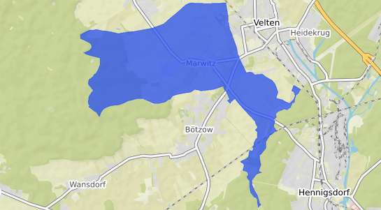 Bodenrichtwertkarte Oberkr&auml;mer Marwitz