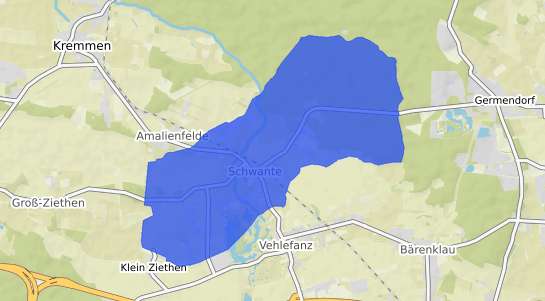 Bodenrichtwertkarte Oberkr&auml;mer Schwante