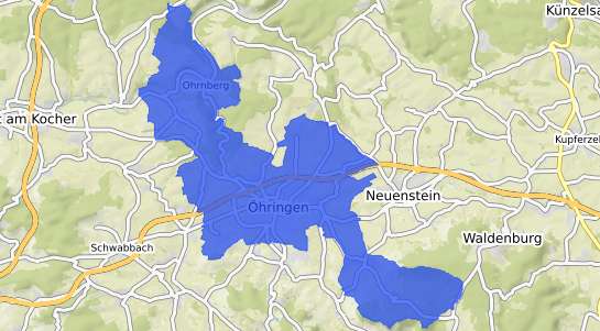 Bodenrichtwertkarte &Ouml;hringen &Ouml;hringen