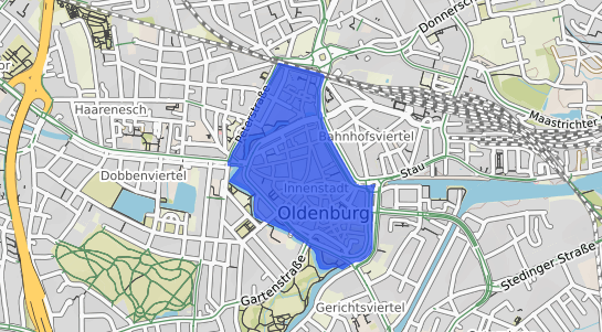 Bodenrichtwertkarte Oldenburg Innenstadt