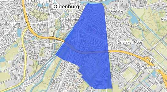 Bodenrichtwertkarte Oldenburg Osternburg
