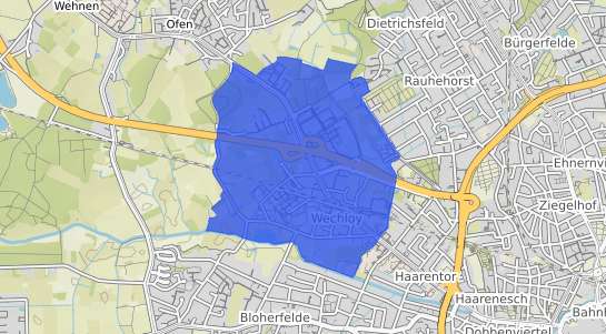 Bodenrichtwertkarte Oldenburg Wechloy