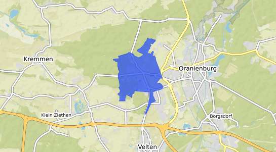 Bodenrichtwertkarte Oranienburg Germendorf