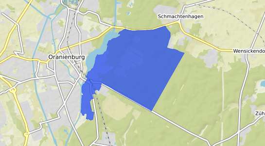 Bodenrichtwertkarte Oranienburg Lehnitz