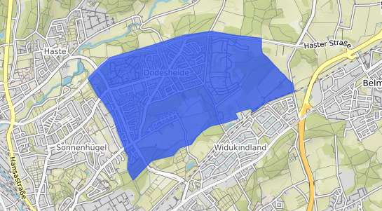 Bodenrichtwertkarte Osnabr&uuml;ck Dodesheide