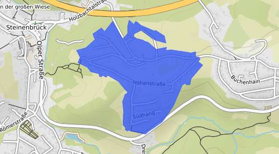 Bodenrichtwertkarte Overath Steinenbr&uuml;ck