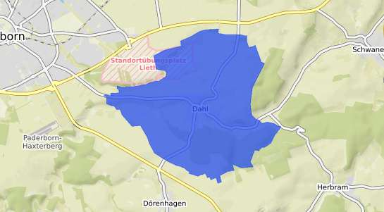 Bodenrichtwertkarte Paderborn Dahl