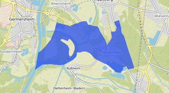 Bodenrichtwertkarte Philippsburg Huttenheim