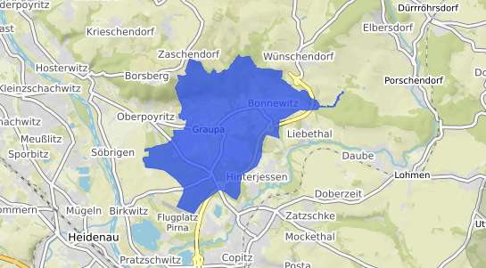 Bodenrichtwertkarte Pirna Graupa