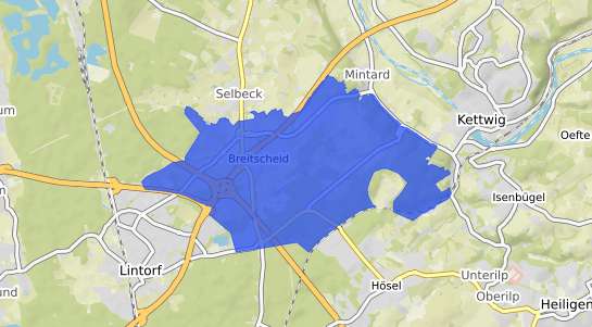 Bodenrichtwertkarte Ratingen Breitscheid