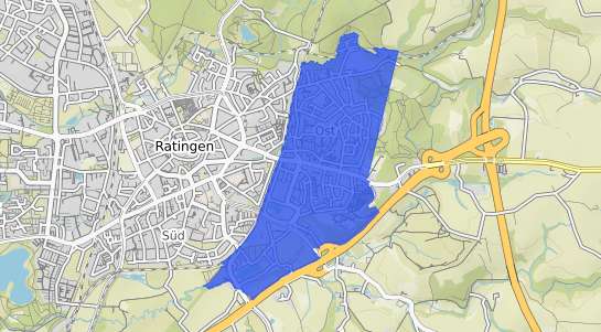 Bodenrichtwertkarte Ratingen Ost