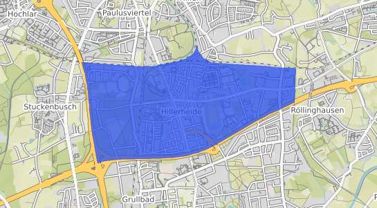 Bodenrichtwertkarte Recklinghausen Hillerheide