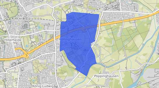 Bodenrichtwertkarte Recklinghausen R&ouml;llinghausen