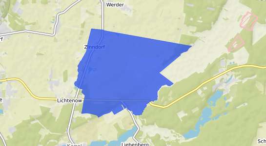 Bodenrichtwertkarte Rehfelde Zinndorf