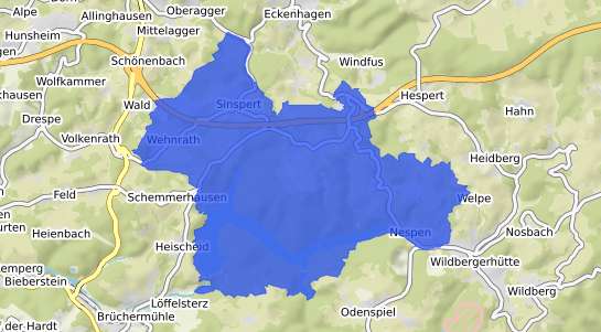 Bodenrichtwertkarte Reichshof Sinspert