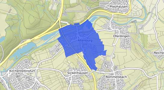 Bodenrichtwertkarte Reutlingen Altenburg