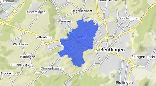 Bodenrichtwertkarte Reutlingen Betzingen
