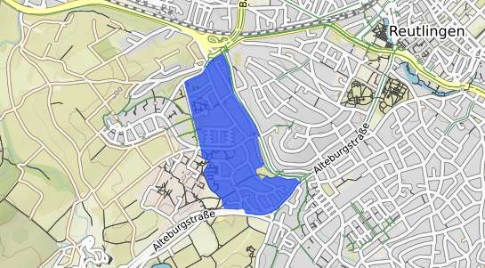 Bodenrichtwertkarte Reutlingen Hohbuch