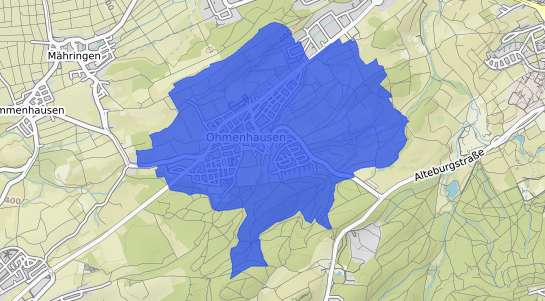 Bodenrichtwertkarte Reutlingen Ohmenhausen