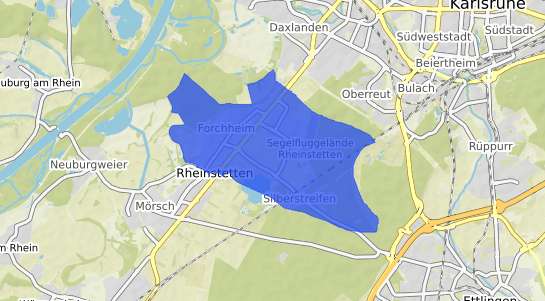 Bodenrichtwertkarte Rheinstetten Forchheim