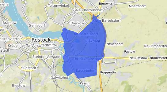 Bodenrichtwertkarte Rostock Brinckmansdorf