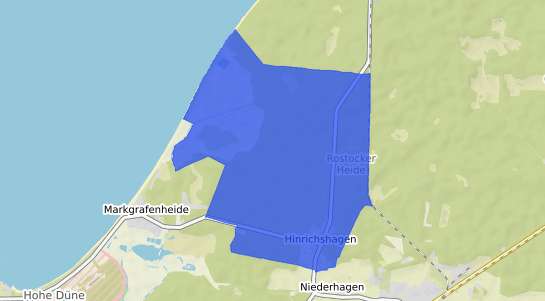 Bodenrichtwertkarte Rostock Hinrichshagen