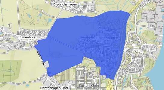 Bodenrichtwertkarte Rostock Lichtenhagen