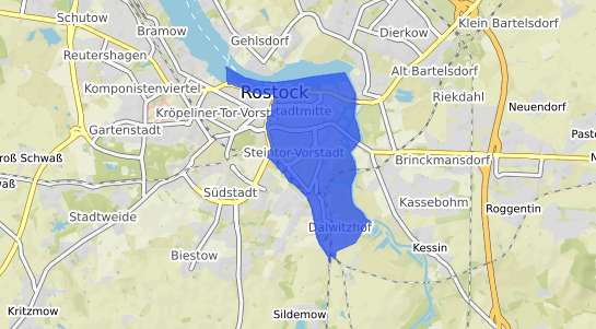 Bodenrichtwertkarte Rostock Stadtmitte