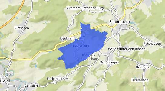 Bodenrichtwertkarte Rottweil Zepfenhan