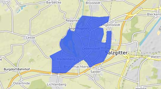 Bodenrichtwertkarte Salzgitter Lebenstedt